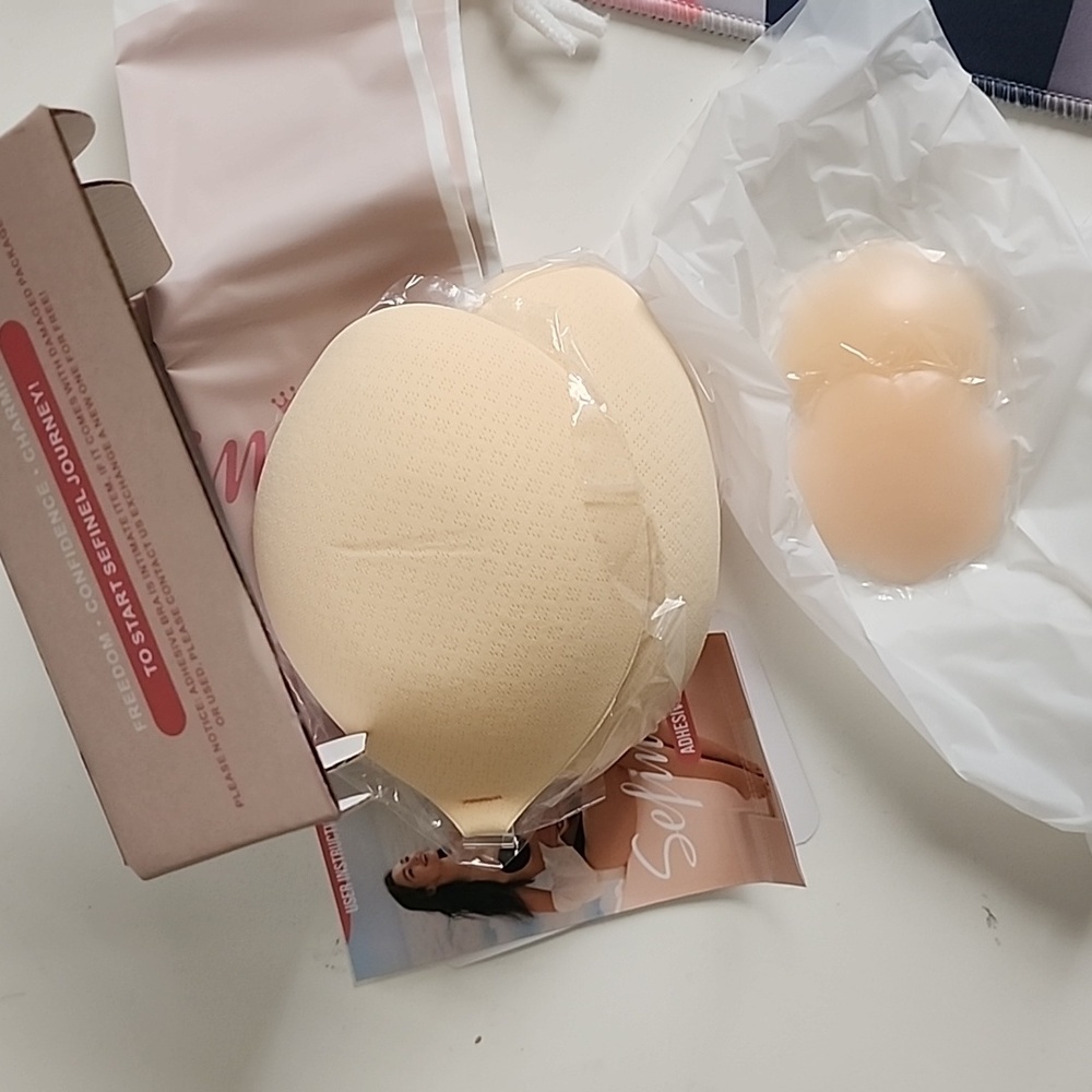 Sefinel Sticky Push-Up Nipple Covers | Strapless Adhesive Bra | Size C Cup - Picture 3 of 6